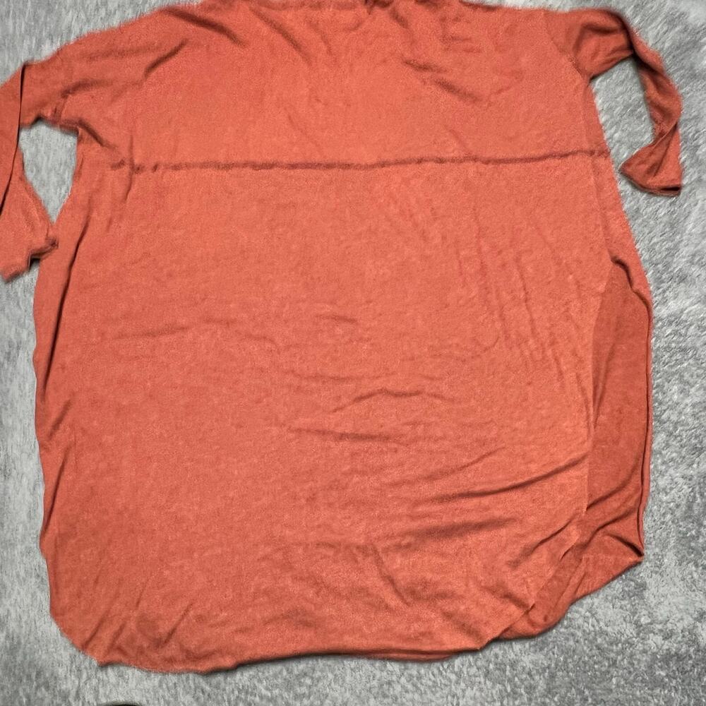 We The Free People Dress Tunic Womens Small Oversized Orange Long Sleeve Shirt - Picture 3 of 9